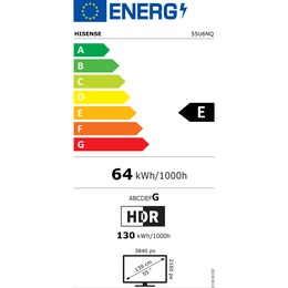 Televizors Hisense Mini LED Smart TV | 55U6NQ | 55 | Smart TV | VIDAA OS | UHD | Black