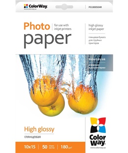  ColorWay High Glossy Photo Paper 10x15 180 g/m²  Hover