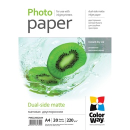  ColorWay | 220 g/m² | A4 | Matte Dual-Side Photo Paper