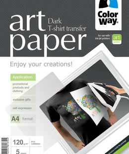  ART T-shirt transfer (dark) | 120 g/m² | A4 | A4 | Photo Paper  Hover