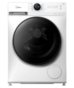 Veļas mazgājamā  mašīna Midea Washing Machine with Dryer | MF200D80WB/W-HR | Energy efficiency class A/E | Front loading | Washing capacity 8 kg | 1400 RPM | Depth 48 cm | Width 60 cm | Digital | Drying system | Drying capacity 6 kg | Steam function | White  Hover