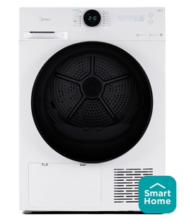 Veļas mazgājamā  mašīna Midea | Dryer Machine | MD200H80BW/W-HR | Energy efficiency class C | Front loading | 8 kg | LED | Depth 60 cm | Wi-Fi | White  Hover