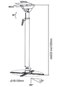  Sunne | Ceiling mount | PRO300XL2 | Adjustable Height Hover