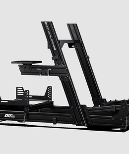  Next Level Racing | Aluminum; Carbon Steel | Racing Simulator Cockpit | GTElite Wheel Plate Edition | Black  Hover