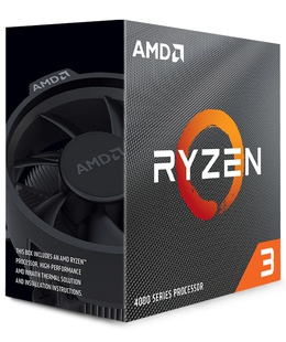  AMD | Ryzen 3 4100 | 3.8 GHz | AM4 | Processor threads 8 | AMD | Processor cores 4  Hover