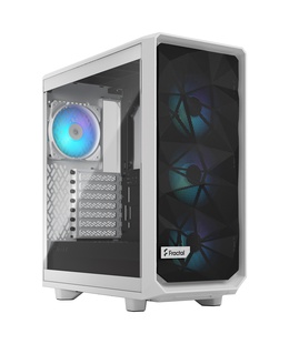  Fractal Design | Meshify 2 Compact RGB | Side window | White TG Clear | Mid-Tower | Power supply included No | ATX  Hover