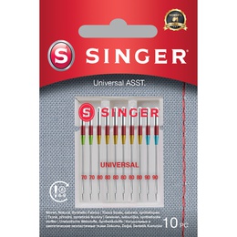  Singer | Universal Needles ASST 10PK for Woven Fabrics