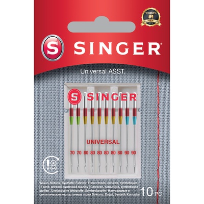  Singer | Universal Needles ASST 10PK for Woven Fabrics