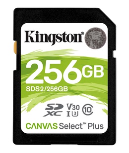  Kingston Canvas Select Plus - flash memory card - 256 GB - SDXC UHS-I | Kingston  Hover