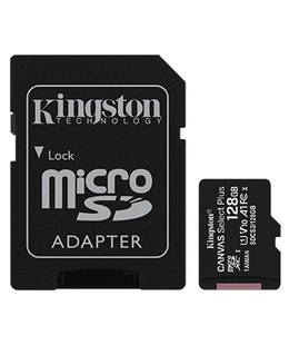  Kingston | Canvas Select Plus | UHS-I | 128 GB | MicroSDXC | Flash memory class 10 | SD Adapter  Hover