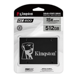  Kingston | KC600 | 512 GB | SSD form factor 2.5 | Solid-state drive interface SATA | Read speed 550 MB/s | Write speed 520 MB/s