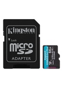  Kingston | microSD | Canvas Go! Plus | 64 GB | MicroSD | Flash memory class 10 | SD Adapter