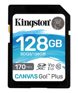  Kingston Canvas Go! Plus 128 GB SD Flash memory class 10  Hover