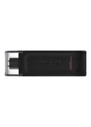  Kingston | USB Flash Drive | DataTraveler 70 | 128 GB | USB 3.2 Gen 1 Type-C | Black