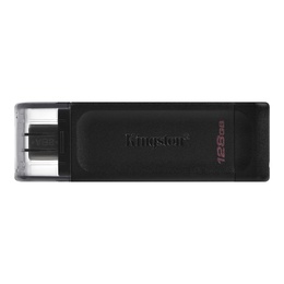  Kingston | USB Flash Drive | DataTraveler 70 | 128 GB | USB 3.2 Gen 1 Type-C | Black