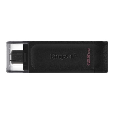  Kingston | USB Flash Drive | DataTraveler 70 | 128 GB | USB 3.2 Gen 1 Type-C | Black