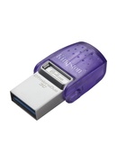  Kingston | DataTraveler | DT Micro Duo 3C | 64 GB | USB Type-C and Type-A | Purple Hover