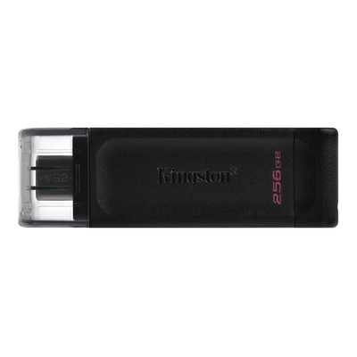  Kingston | USB Flash Drive | DataTraveler 70 | 256 GB | USB 3.2 Gen 1 Type-C | Black