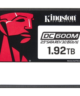 Kingston DC600M | 1920 GB | SSD form factor 2.5 | SSD interface SATA Rev. 3.0 | Read speed 560 MB/s | Write speed 530 MB/s  Hover