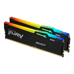  Kingston KF568C34BBEAK2-32 32GB 6800MT/s DDR5 CL34 DIMM (Kit of 2) FURY Beast Black RGB EXPO | Kingston