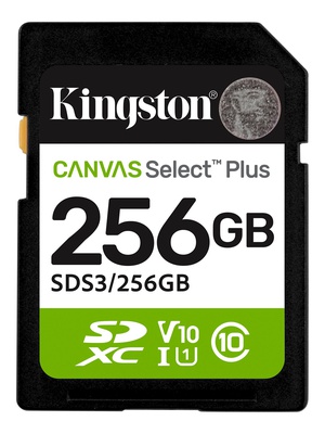  Kingston 256GB SD Select Plus  Hover