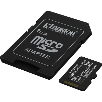  Kingston Memory card | Canvas Select Plus | 1000 GB | microSD | Flash memory class Class 10