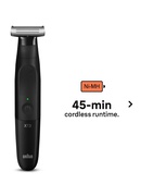  Braun Beard Trimmer | Series XT 3100 | Cordless | Number of length steps 3 | Black Hover