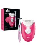 Epilātors Braun Epilator | SE3-202 Silk épil 3 | Number of power levels 2 | White/Pink