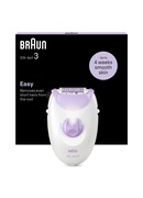 Epilātors Epilator | SE3-000 Silk épil 3 | Number of power levels 2 | White/Purple Hover