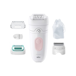 Epilātors Braun | Epilator | SE5-050 Silk-épil 5 | Operating time (max) 40 min | Number of power levels 1 | Wet & Dry | White