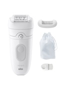 Epilātors Braun | Epilator | SE5-011 Silk-épil 5 | Operating time (max) 40 min | Number of power levels 1 | Wet & Dry | White