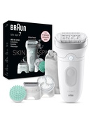 Epilātors Braun | Epilator | Silk-épil SE7-081 | Operating time (max) 40 min | Number of power levels 1 | Wet & Dry | White Hover