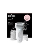 Epilātors Braun Epilator | SE7-041 Silk épil 7 | Number of power levels 2 | Wet & Dry | White/Silver Hover