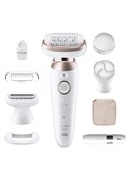 Epilātors Braun Epilator | SES9-360 Silk épil 9 Flex 3D | Operating time (max) 50 min | Number of power levels 1 | Wet & Dry | White/Rose