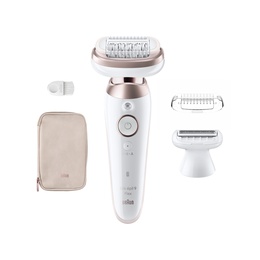 Epilātors Braun Epilator | SES9-030 3D Silk-Epilk 9 Flex | Operating time (max) 50 min | Number of power levels 2 | Wet & Dry | White/Rose