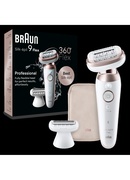 Epilātors Braun Epilator | SES9-030 3D Silk-Epilk 9 Flex | Operating time (max) 50 min | Number of power levels 2 | Wet & Dry | White/Rose Hover