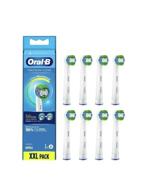 Birste Oral-B Replaceable toothbrush heads | Refill CleanMaximiser Precision Clean | Heads | For adults | Number of brush heads included 8 | White  Hover