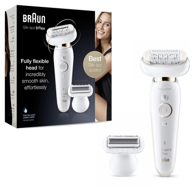 Epilātors Braun Epilator | Silk-épil 9 Flex SES9006 | Number of power levels 2 | Wet & Dry | White