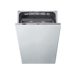 Trauku mazgājamā mašīna Whirlpool Dishwasher | WSIO 3T223 PCE X | Built-in | Width 45 cm | Number of place settings 10 | Number of programs 7 | Energy efficiency class E | Display | Inox