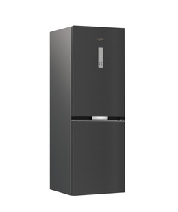  Whirlpool Refrigerator | WHK 26362 XBR4E | Energy efficiency class E | Free standing | Combi | Height 186.5 cm | No Frost system | Fridge net capacity 201 L | Freezer net capacity 106 L | Display | 37 dB | Black  Hover