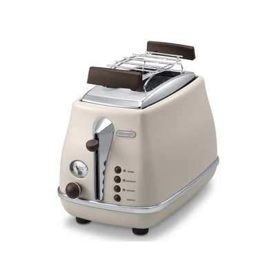 Tosteris Delonghi | Toaster | CTOV 2103.BG | Power 900 W | Number of slots 2 | Housing material Stainless steel | Beigi