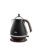 Tējkanna Delonghi | Icona Vintage | KBOV2001BK | Standard kettle | 2000 W | 1.7 L | Stainless steel | 360° rotational base | Black Hover