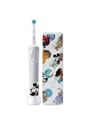 Birste Oral-B | Vitality PRO Kids Disney 100 | Electric Toothbrush with Travel Case | Rechargeable | For kids | Number of brush heads included 1 | Number of teeth brushing modes 2 | White Hover