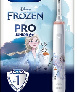 Birste Oral-B | Electric Toothbrush | Frozen Pro Series 3 | Rechargeable | For kids | Number of brush heads included 1 | Number of teeth brushing modes 3 | White  Hover