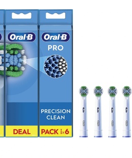 Birste Oral-B | Precision Clean Brush Set | EB20RX-6 | Heads | For adults | Number of brush heads included 6 | White  Hover