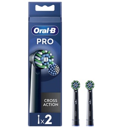 Birste Oral-B | Replaceable toothbrush heads | EB50BRX-4 Cross Action | Heads | For adults | Number of brush heads included 4 | Black