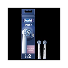 Birste Oral-B | Replaceable toothbrush heads | EB60X-2 Sensitive Clean Pro | Heads | For adults | Number of brush heads included 2 | White