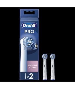 Birste Oral-B | Replaceable toothbrush heads | EB60X-2 Sensitive Clean Pro | Heads | For adults | Number of brush heads included 2 | White  Hover