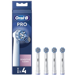 Birste Oral-B | Replaceable toothbrush heads | EB60X-4 Sensitive Clean Pro | Heads | For adults | Number of brush heads included 4 | White