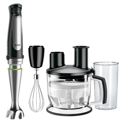 Mikseris Braun | MQ7075 | 1000 W | Hand Blender | Hand Blender | Number of speeds 1 | Turbo mode | Chopper | Black